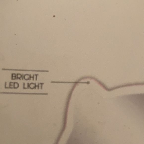 Lighted Mirror Cat Ears Pink & white LED light New - Picture 7 of 10